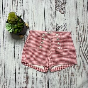 ALMOST FAMOUS high rise checkered short